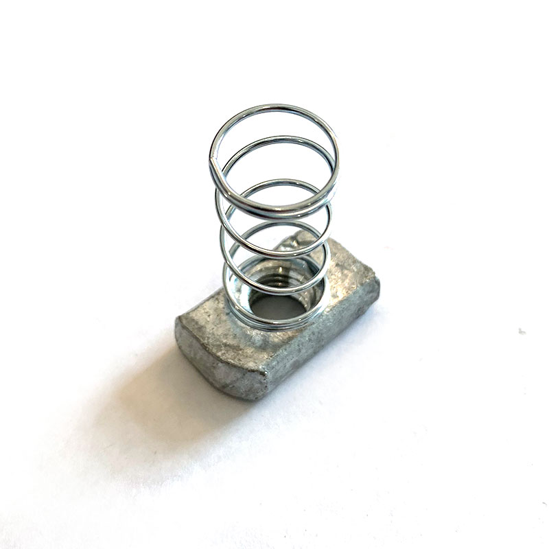Carbon Steel Channel Nut HDG na may Zinc Plated Spring - 0 