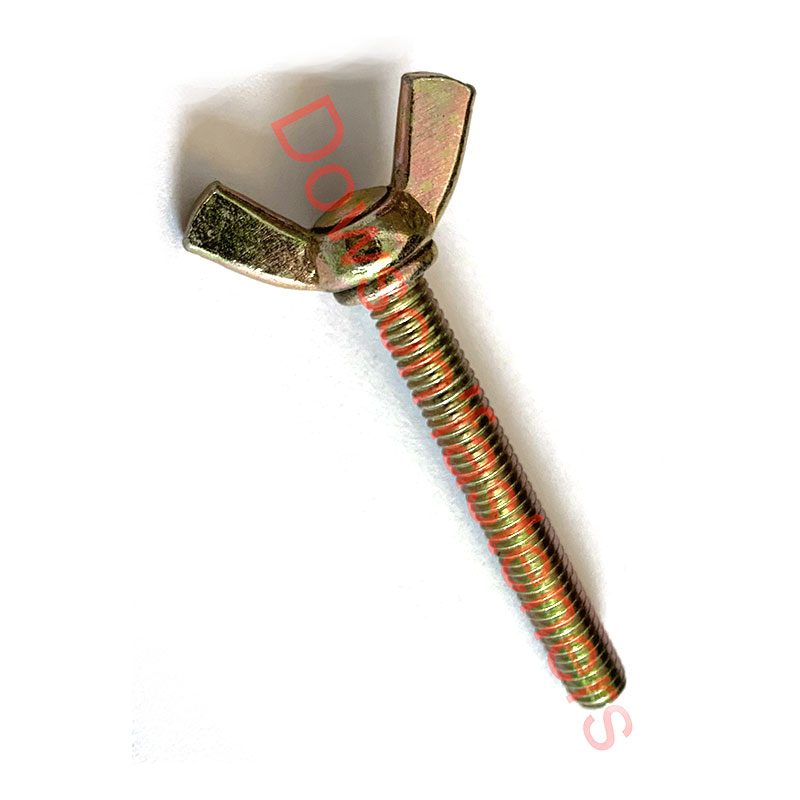 Carbon Steel Wing Bolt Zinc Plated Yellow - 0