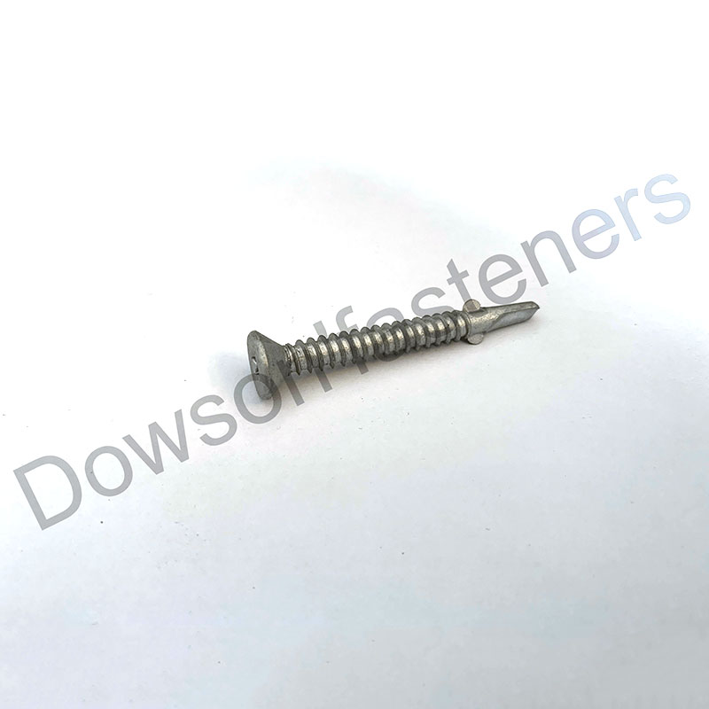 Flat Head Self-Drilling Screw with Fin HDG