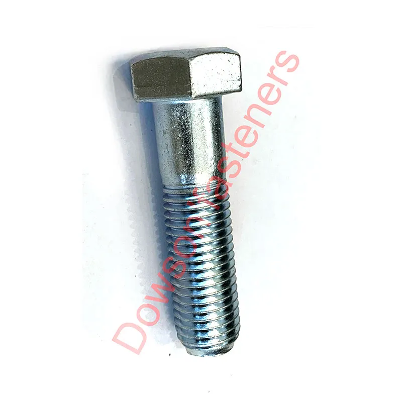 Tornillo de cabeza hexagonal de grado 5 galvanizado