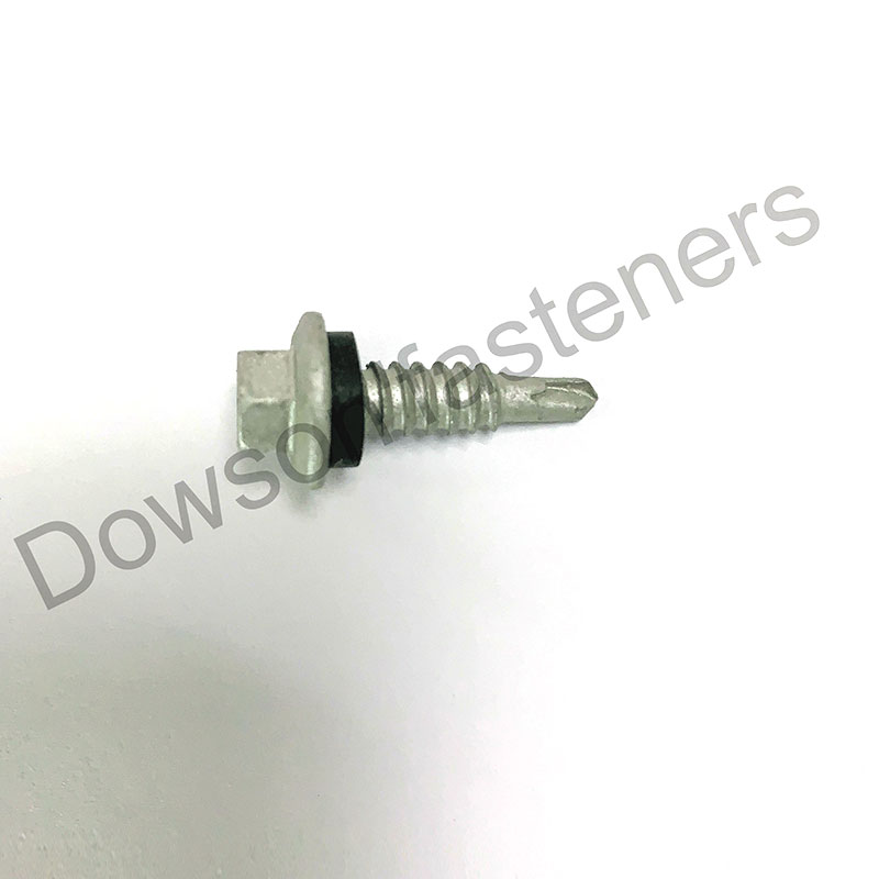 Hex Large Washer(Brizal) Head Stitch Point #1 Self-Drilling Screw HDG - 0