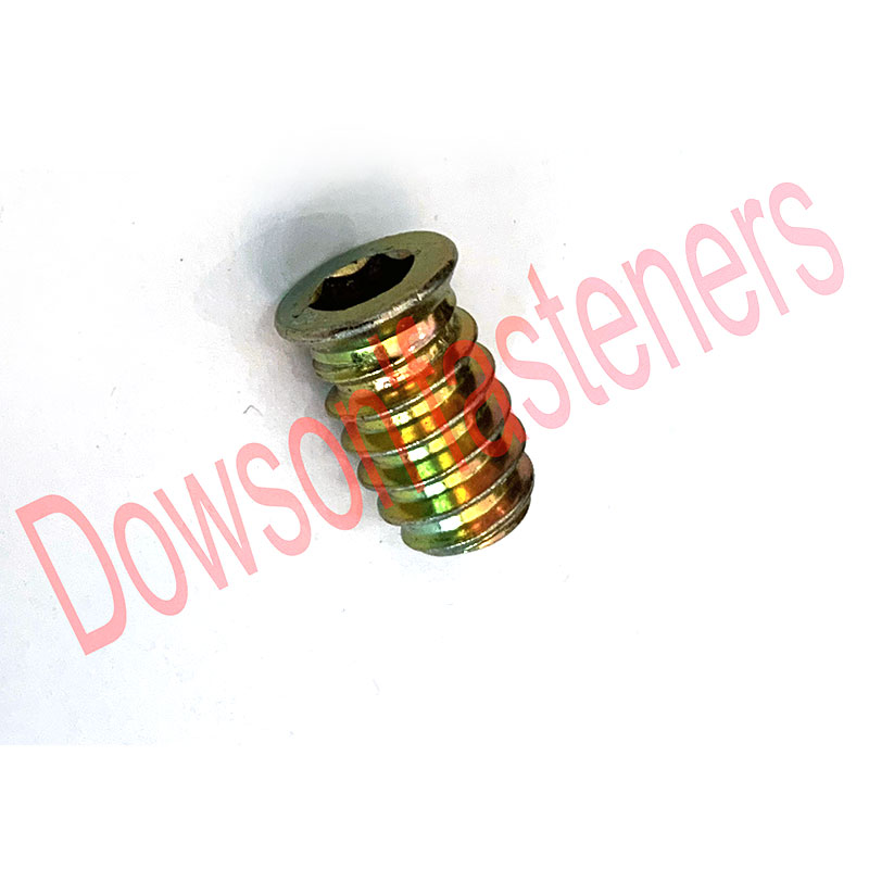 Hex Nut Internal and External Thread For Wood Furniture