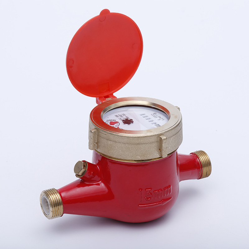 Medidor de agua caliente con esfera seca de chorro múltiple de latón