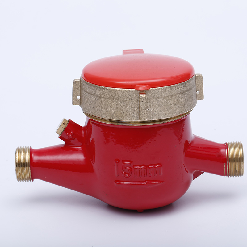 Brass Multi Jet Dry Dial Hot Water Meter