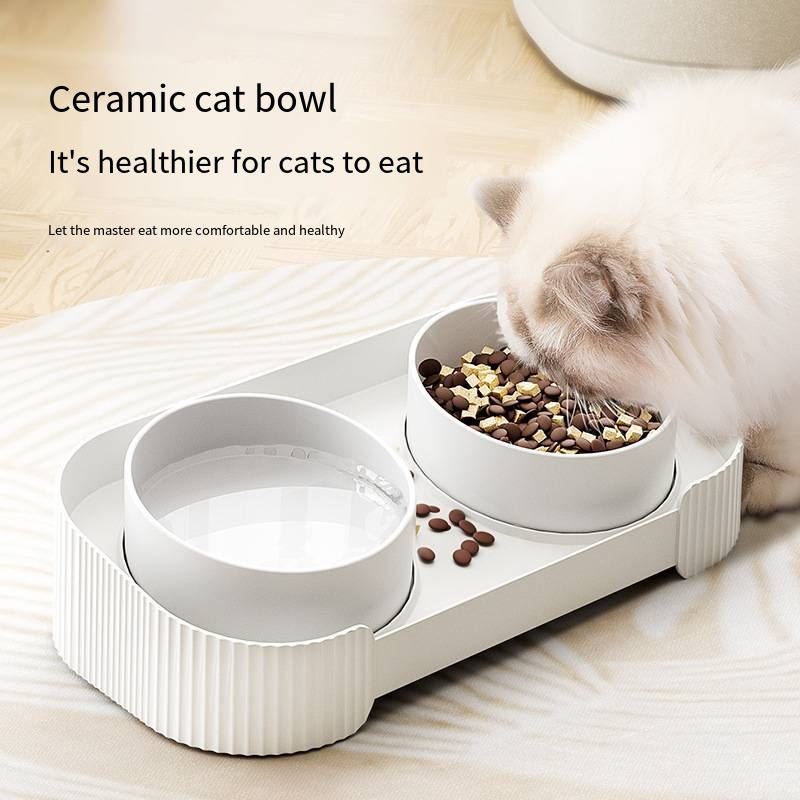 Automatic feeder automatic drinking water one pet bowl Food bowl two bowls