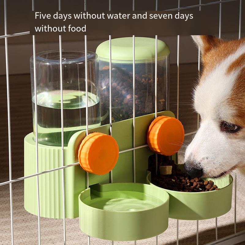 Automatic feeding water hanging cage drinking water feeder