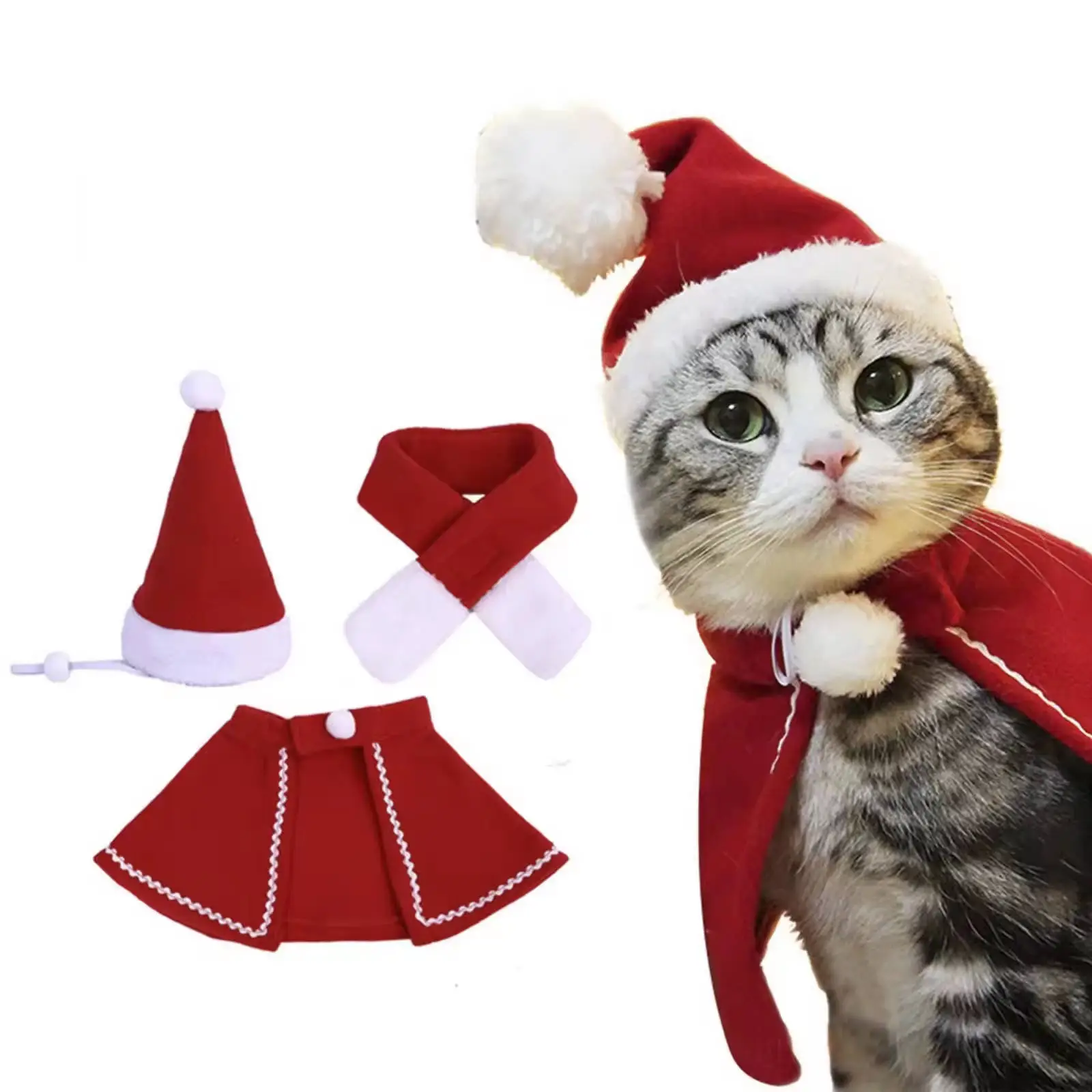 Christmas Pet Decorative Hair Cats and Dogs Christmas Hats Christmas Party