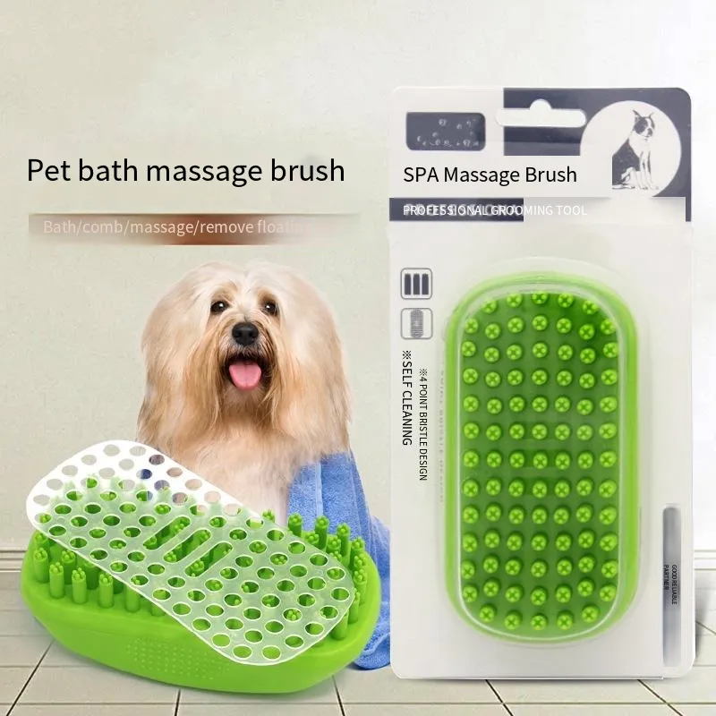 Dog bath massage comb