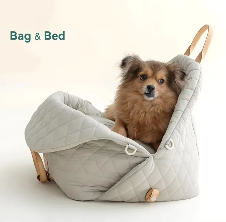 Dog Carrier Purse,Waterproof Designer Pet Carrier Bag,Comfortable Dog Car Seat for Travel and Outdoor