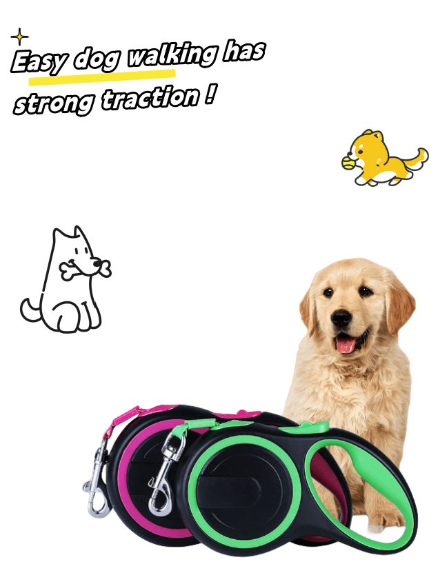 Durable Retractable Dog Accessories For Large Dogs On Dog