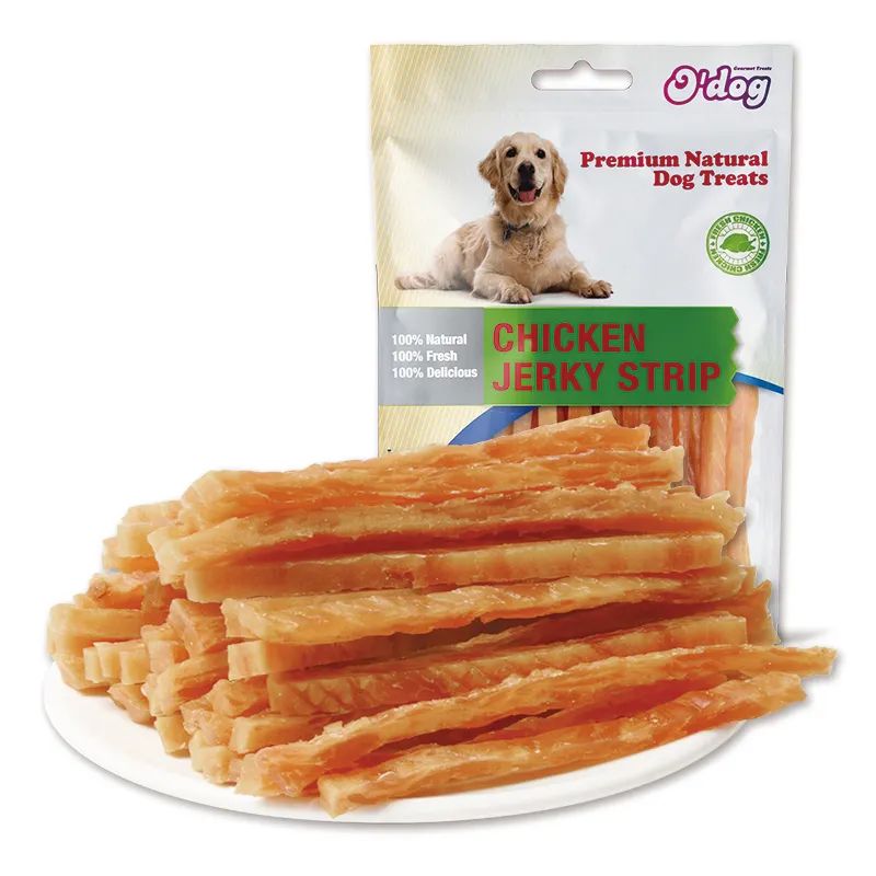 Жогорку протеиндүү аз май өрдөк тилкелери табигый Dog Treat