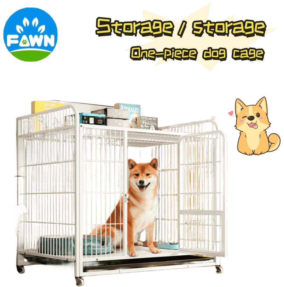 Large Dog Cage Strong And Durable Iron Cage With Thick Dog Cage Kenne