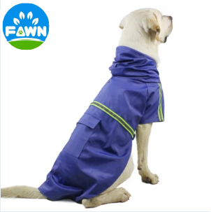 Outdoor Reflective Dog Raincoat With Pocket Waterproof