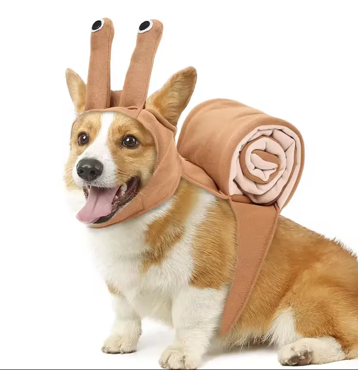Pet Dog Cat Halloween Costumes,The Snail for Party Christmas Special Events Costume,Snail Style Clothes Hat