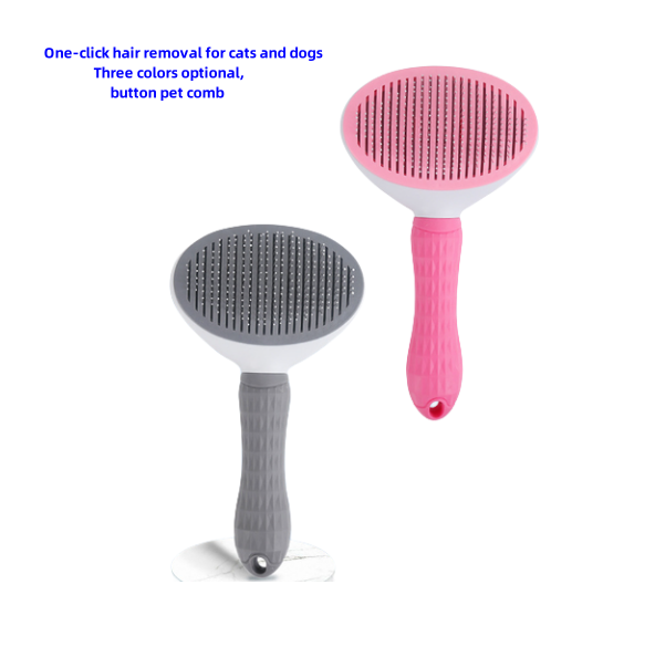 Pet hair comb One-touch hair removal brush Automatic brush for cats and dogs