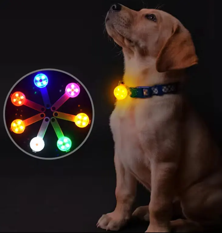 Silicone waterproof decorative led safety pet pendant outdoor dog led light mini pendant