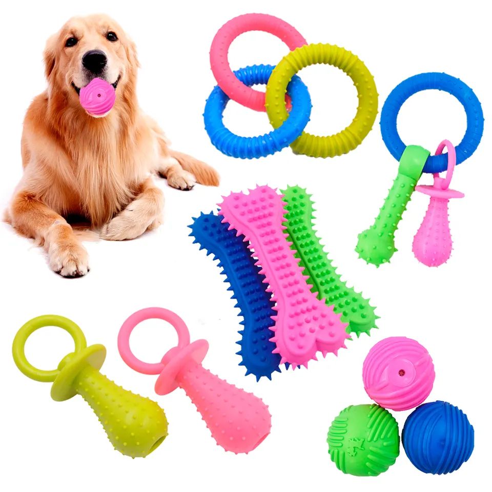 Soft Tpr Teeth Cleaning Dog Chew Pet Toy