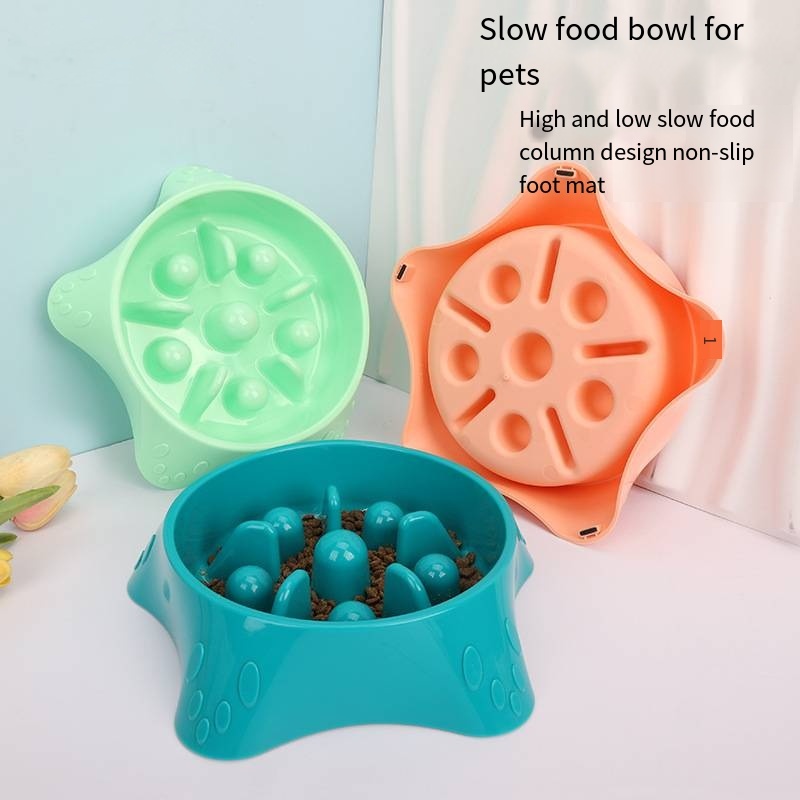 Starfish anti-upset multi-function slow food bowl