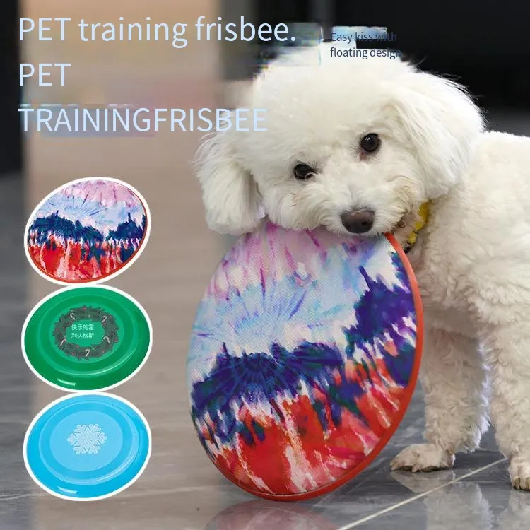 Toss the traveling training pet Frisbee toy