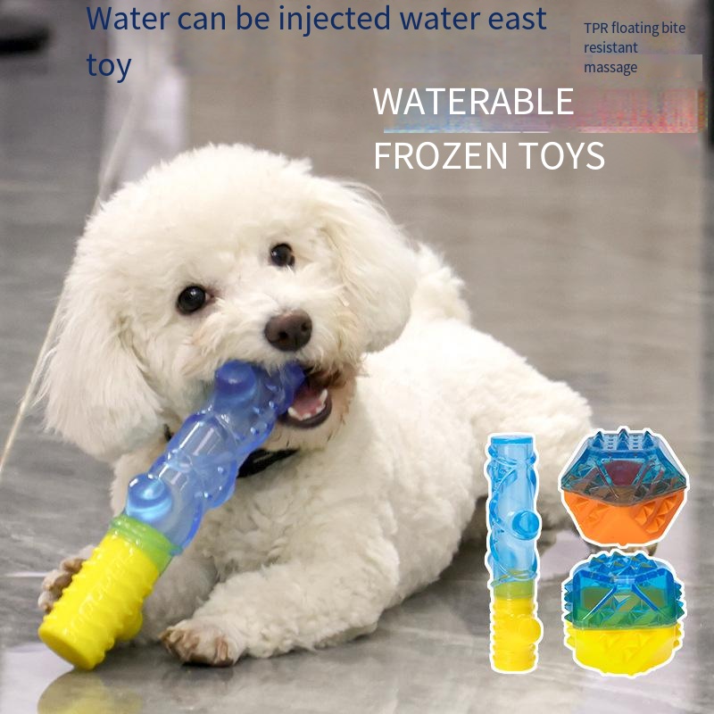 TPR material branch all dog universal can fill water freezing cool dog toy