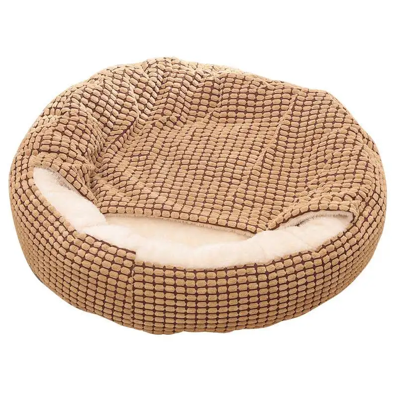 Winter Warm Semi Enclosed Cat Bed