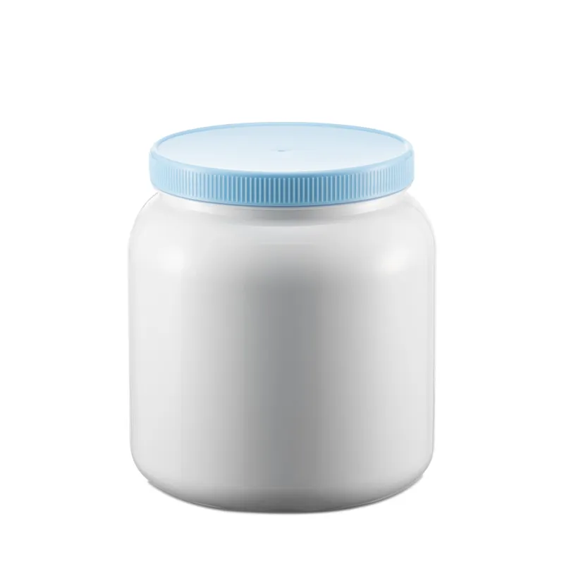 Bouteille PET en plastique sans BPA en poudre de protéine de lait à large bouche monocouche