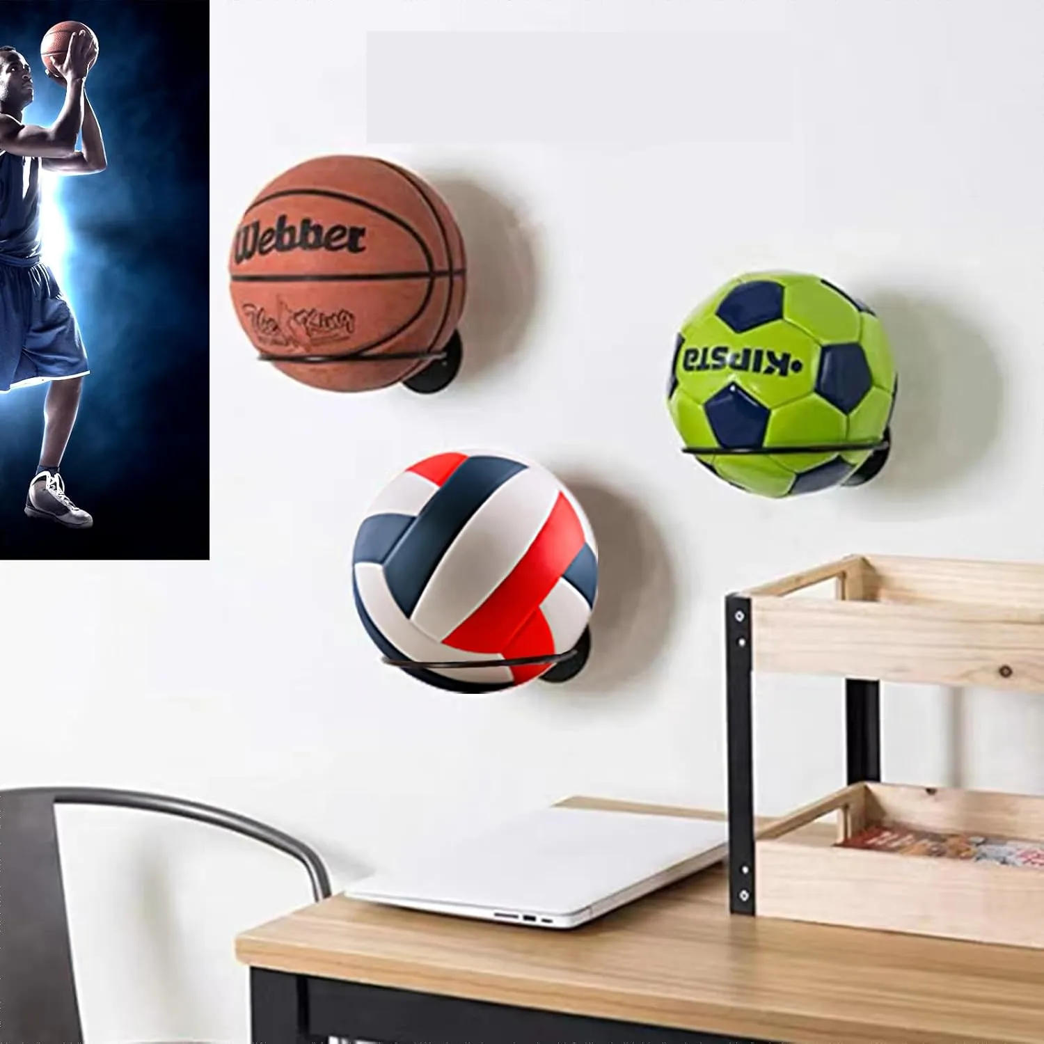 Soporte de baloncesto y fútbol Productos de soporte de pelota de metal