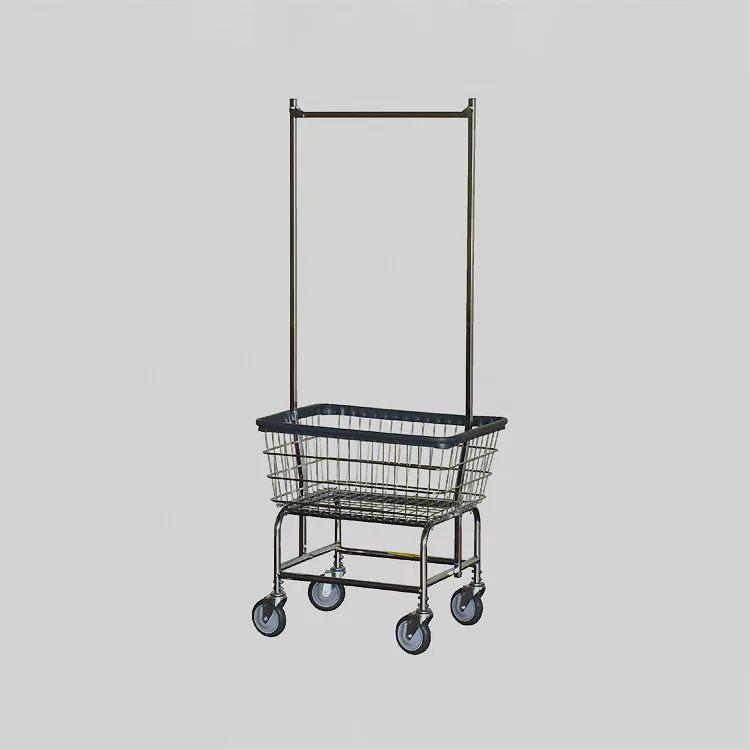 Large Capacity Rolling Wire Utility Laundry Carts