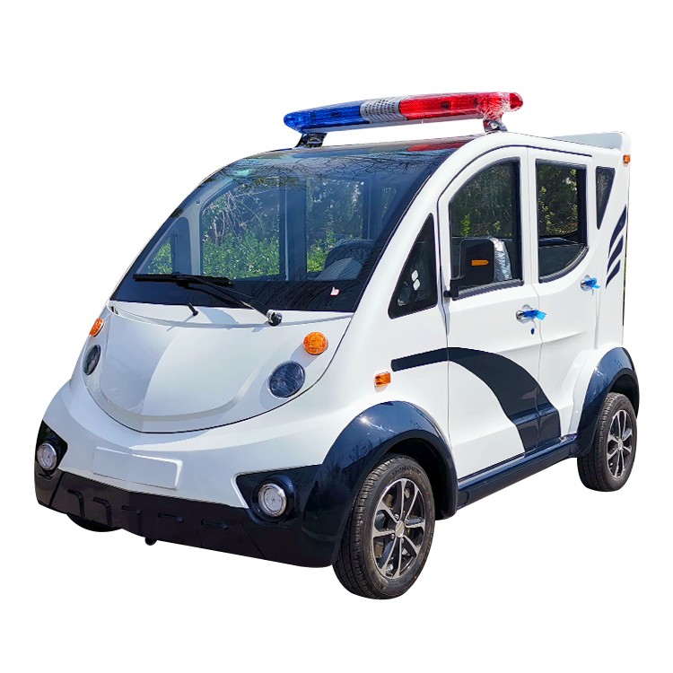 Enclosed electric patrol vehicle with 5 seats - 4 