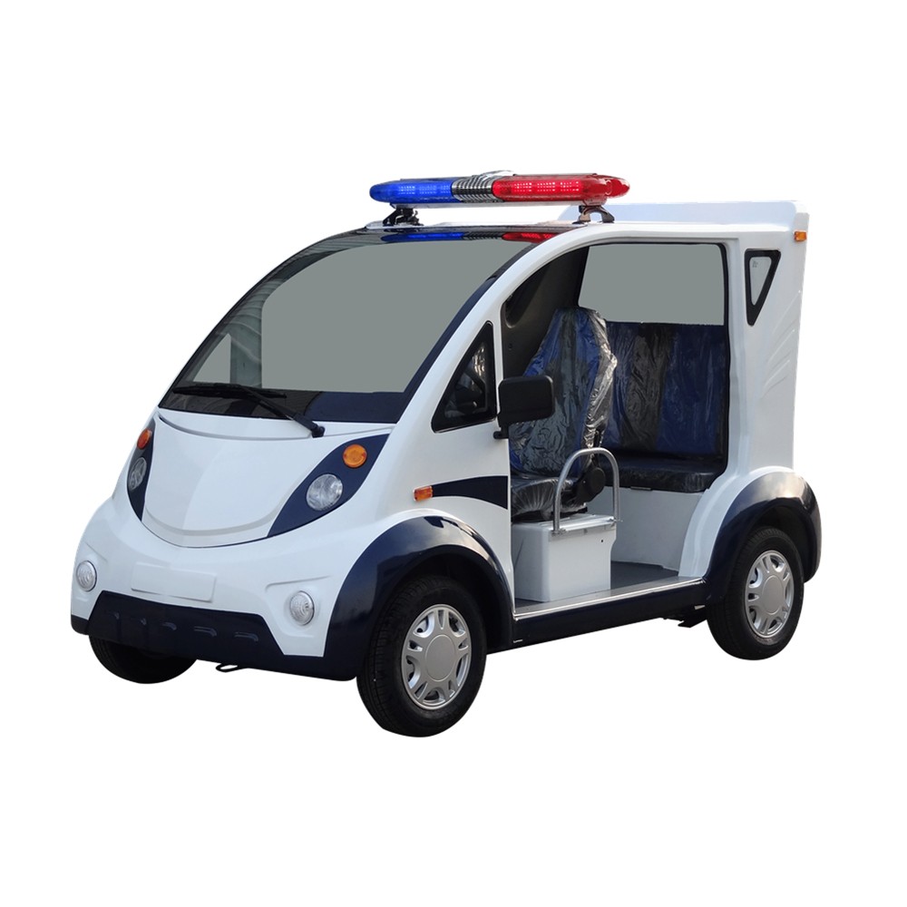4 small street electric patrol vehicles