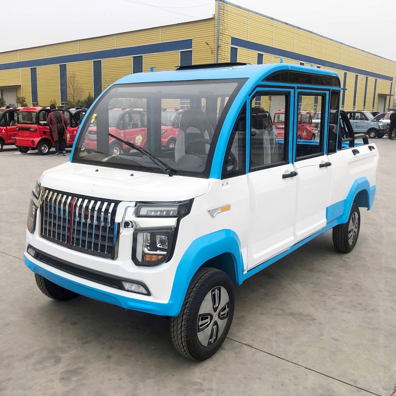Double row household low-speed electric truck