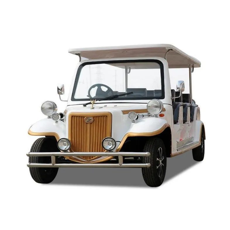Electric classic retro sightseeing car