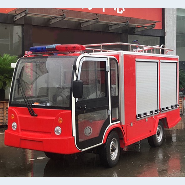 Electric enclosed fire truck