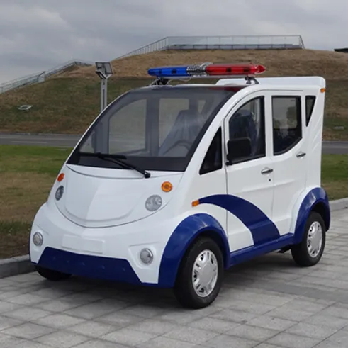 Enclosed electric patrol vehicle with 5 seats