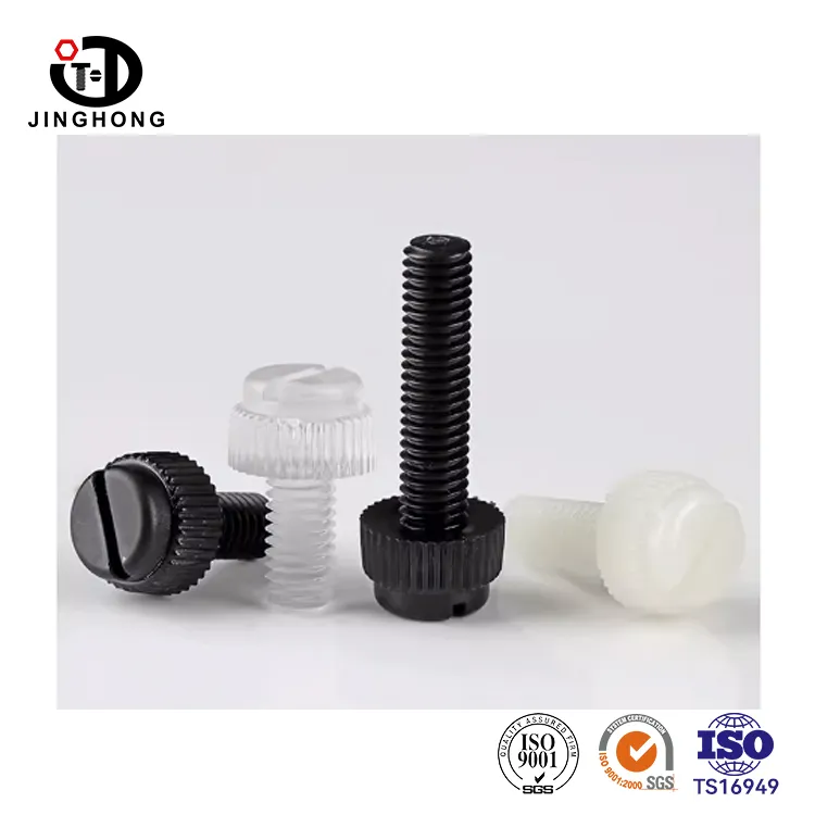 Nylon Slotted Knurled Screw