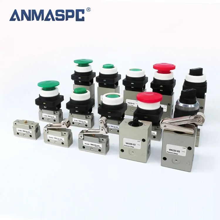 2 Way Mechanical Switch Hand Pneumatic Air Valve