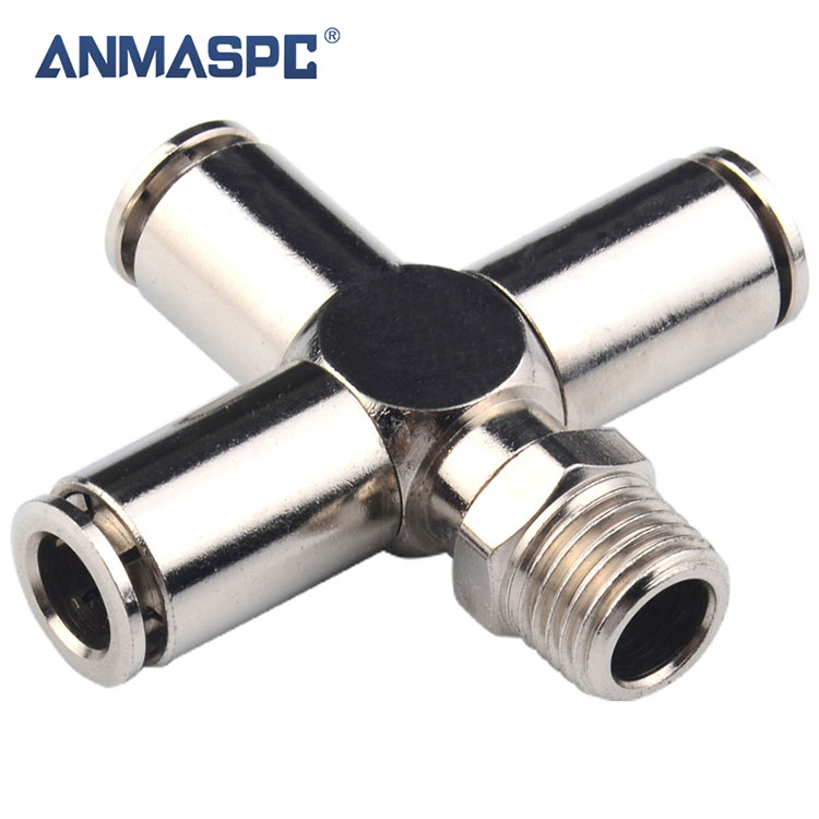 Stainless Steel 304 316 Cross Type Pipe Fittings Brass Quick Connector Union