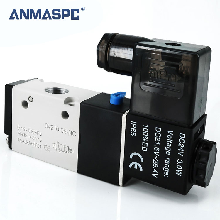 Two Position Three Way Air Pneumatic Solenoid Valve Pt 14 Ip65