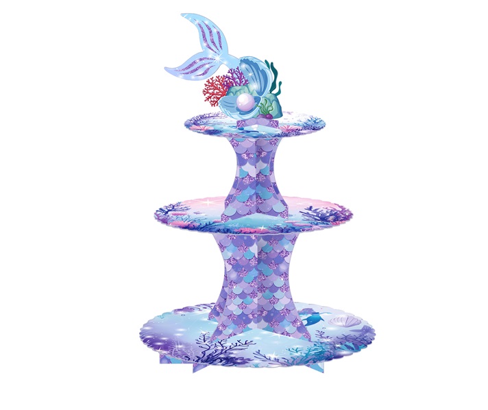 3 Tier Mermaid Cake Stand
