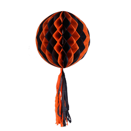 Dual Color  Halloween Balls with Tassels