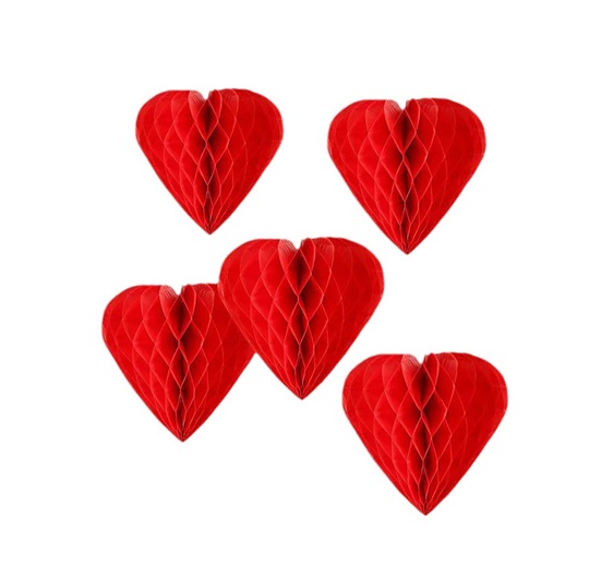 Honecyomb Heart for Valentine's Day