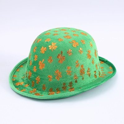 St Patrick's Day Costumes  Clover Printed Hat