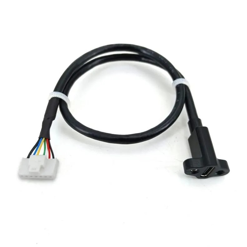 USB 2.0 टाइप C F से PH2.0 औद्योगिक वायरिंग हार्नेस