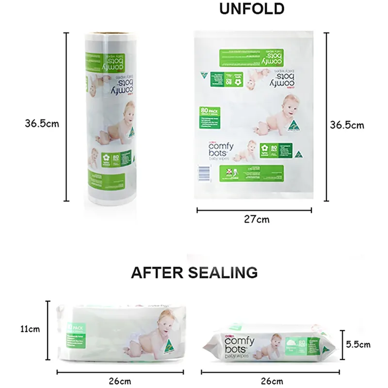 Baby Wipes Packaging Plastic Film