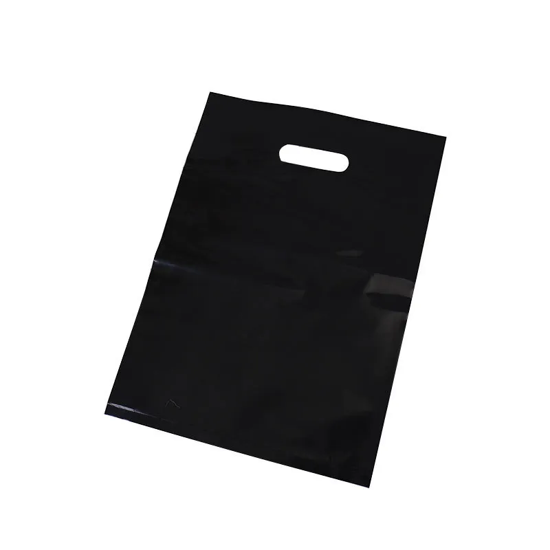 Black White Portable Plastic Bag