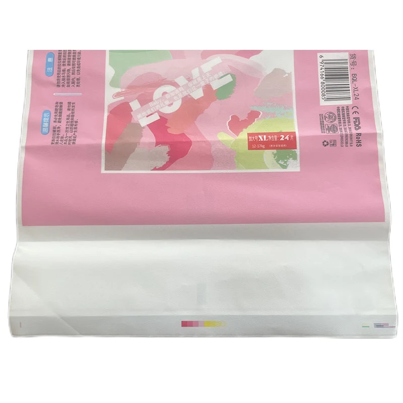 Heat Seal Diaper Plastic Packaging Bag
