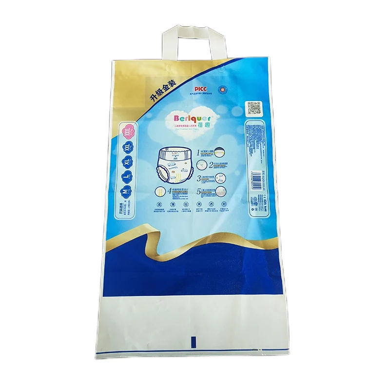 PE Plastic Diaper Packaging Bag