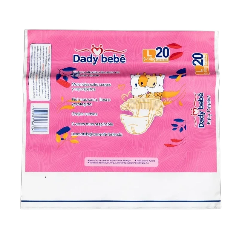 Plastic Baby Nappy Packaging Bags