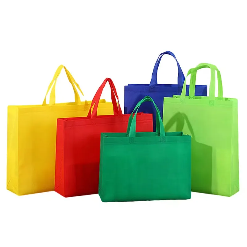 Bolsas de compras de comestibles no tejidas de tela reutilizable