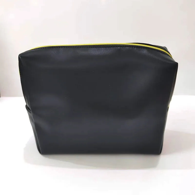 Black PU Zipper Bag